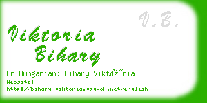 viktoria bihary business card